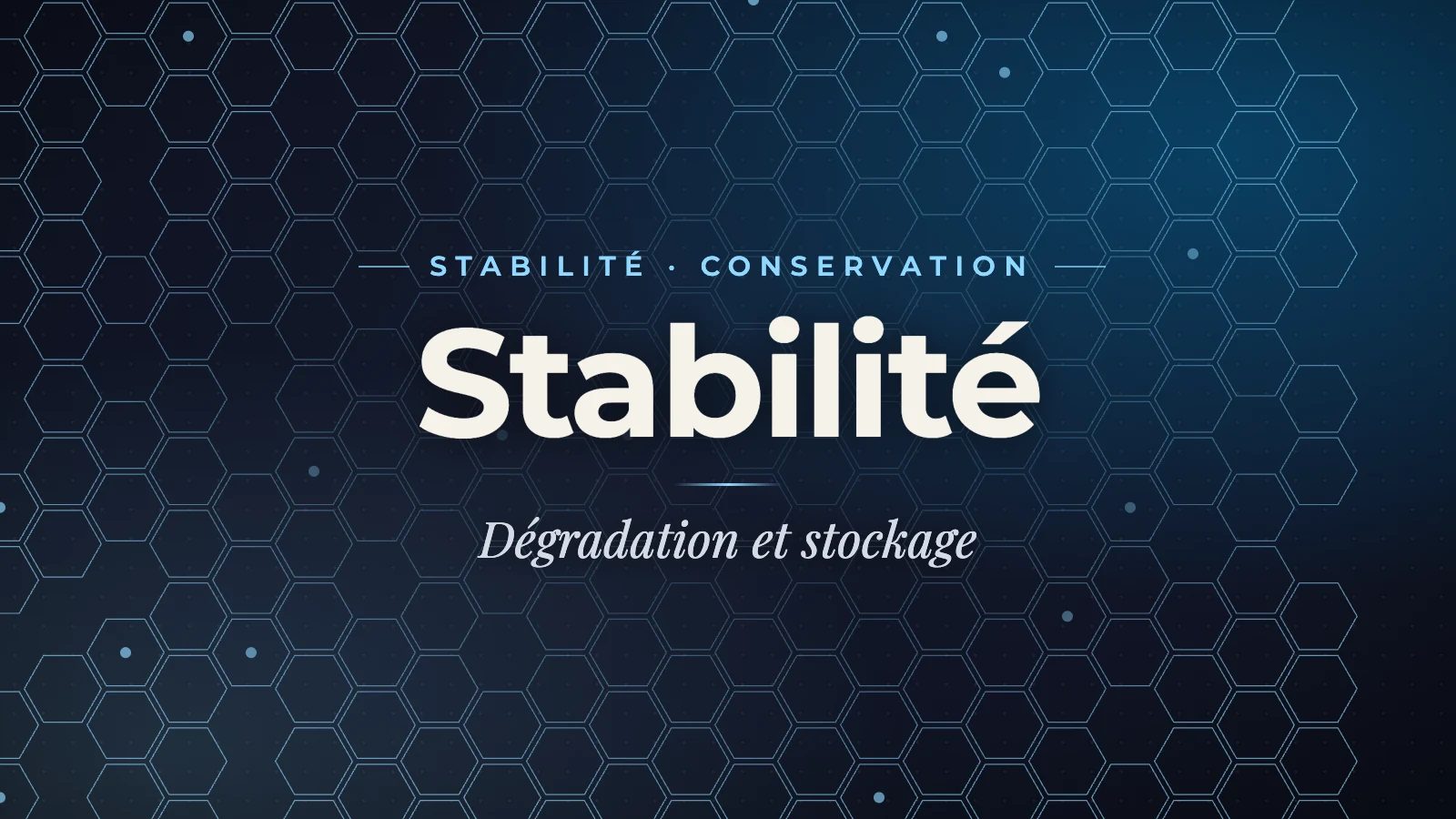 Stabilite peptidique : degradation, lyophilisation et stockage - Guide de reference pour la recherche