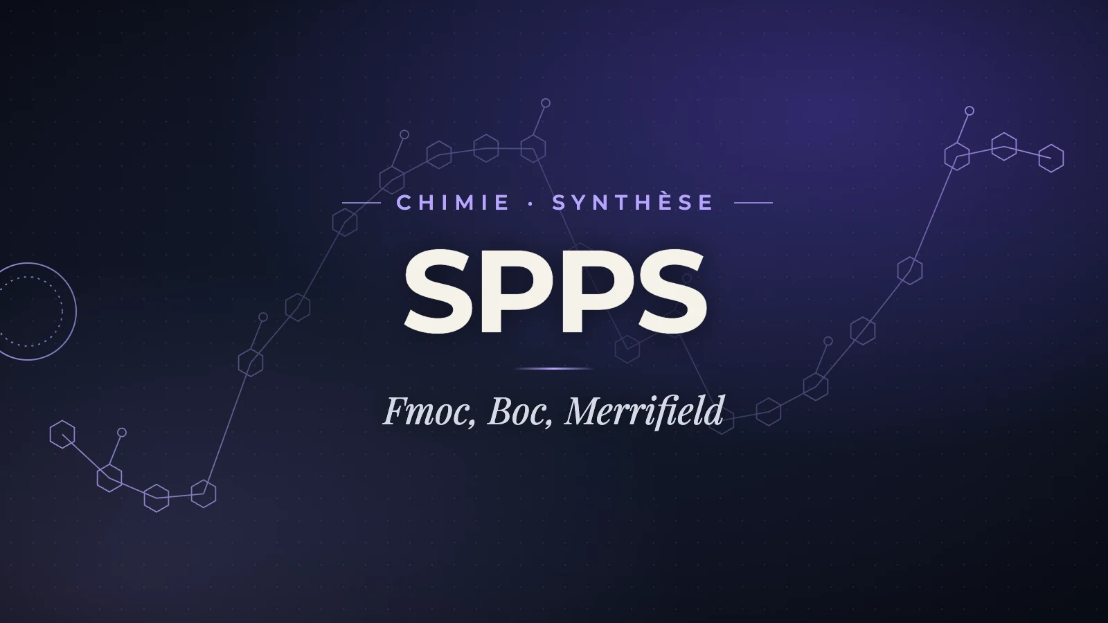 Synthèse peptidique en phase solide (SPPS) : guide complet Merrifield, Fmoc, Boc, résines, agents de couplage et contrôle qualité