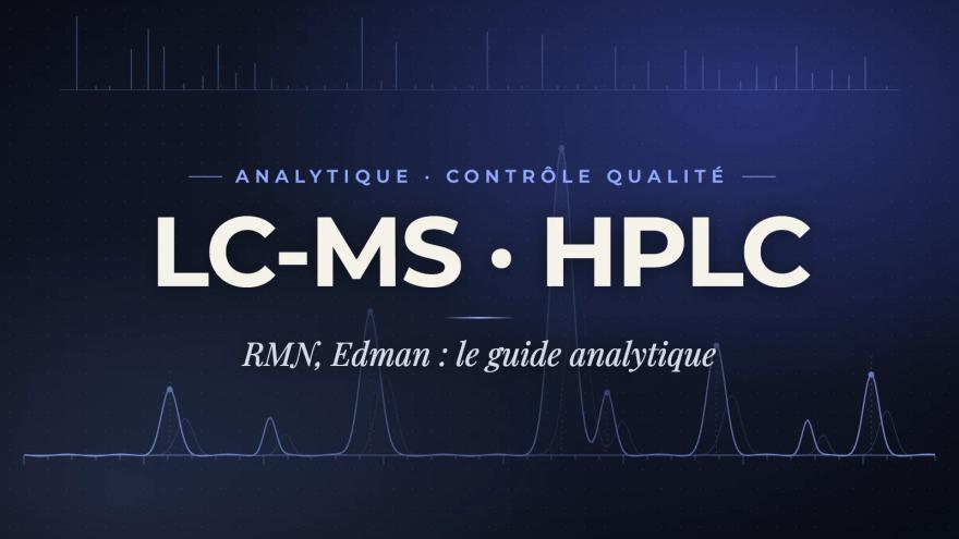 Peptide analytics: high-resolution LC-MS, NMR, HPLC and Edman - Complete research guide