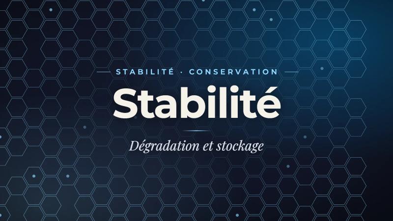 Stabilite peptidique : degradation, lyophilisation et stockage - Guide de reference pour la recherche