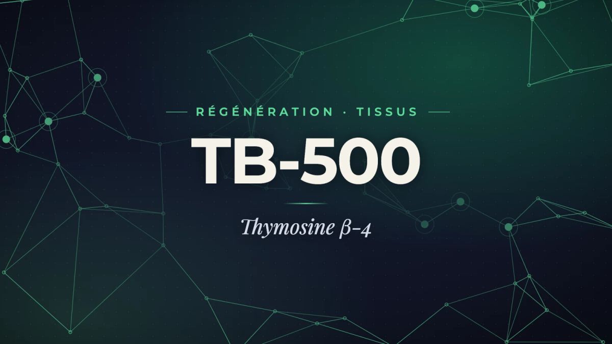 Image de couverture : TB-500 et Thymosine β-4 : guide complet de la recherche sur la régénération tissulaire