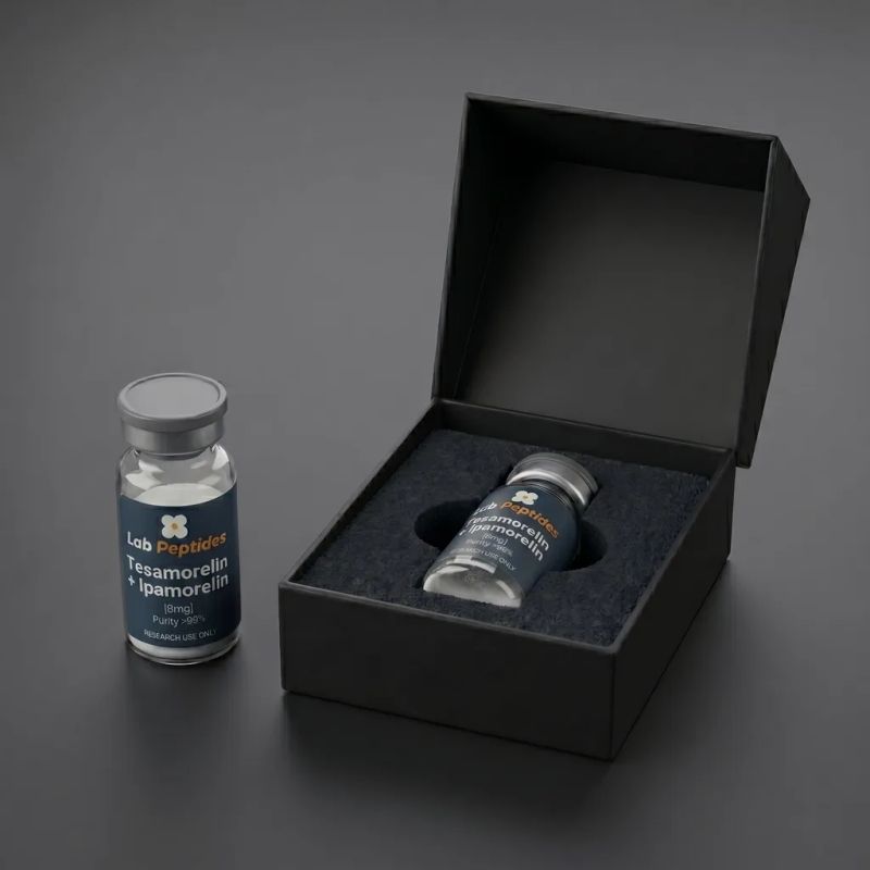 Tesamorelin + Ipamorelin 8mg — GHRH + GHRP Synergy Research Combo